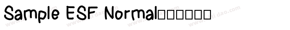 Sample ESF Normal字体转换